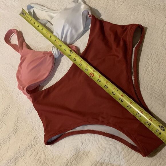 Shein Brand new high waisted with adjustable straps. Tie front. - Picture 8 of 8